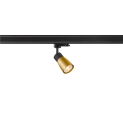 PURI 2.0 Dome, 3~ spot, GU10, 1x max. 6W, zwart/goud