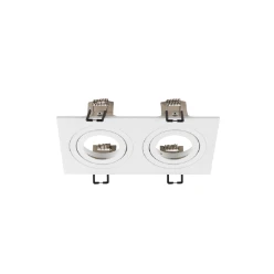 NEW TRIA® 155, plafondinbouwring, l: 17 B: 9 H: 4 cm, tweelamps, IP 20