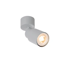 PURI 2.0 Tube, wand- en plafondopbouwarmatuur, 1x max. 6W GU10, grijs