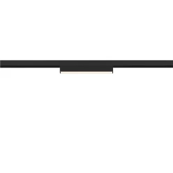 IN-LINE 22, 48V spot, opaal, DALI, zwart, 7,3W, 680lm, 4000K, CRI >90,
