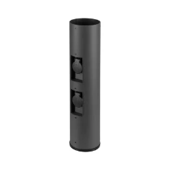 M-POL 60 Pole, Poller, twee contactdozen, antraciet, 53,4 cm