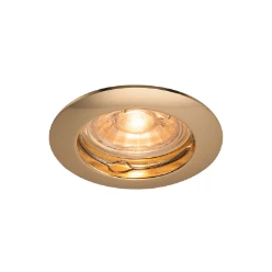 PIKA QPAR51 plafondinbouwlamp, star, messing, max. 50W