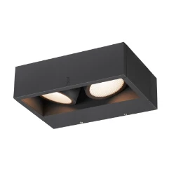 ESKINA FRAME WL double, wandopbouwarmatuur antraciet 27W 2200/2400lm 3