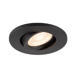 UNIVERSAL DOWNLIGHT afdekkap, voor Downlight IP20, zwenkbaar, rond, zw
