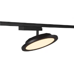 PANEL TRACK rond 200mm, 1-fase spot zwart 18W 3000K