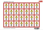 Tekststrookblad ABB Installatiedozen en -kasten Stickervel Hafonorm GRID sticker