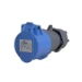 CEE-koppelcontactstop CEE Power CEE contrastekker 3-polig 16A IP44 blauw PWCEEC316