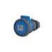 CEE-koppelcontactstop CEE Power CEE contrastekker 3-polig 16A IP67 blauw PWCEEC31667