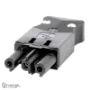 Connector voor insteekbare gebouwinstallatie Accessoires Stekerbaar Qneqt STEKKER 3P FEMALE PLAT ZW 2,5 103.PF25