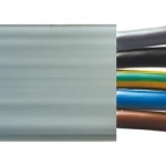 Voedingskabel < 1 kV, voor beweegbare toepassingen Woertz Vlakbandkabel