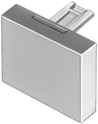 Lens drukknop/signaallamp Serie 31 EAO LENS ZWART VLAK 15.2X21.2 PLASTIC ONDOORSCHIJNEND 31-901.0