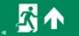 Pictogram noodverlichting Serie 770 Septagem HBI HBI 770 SEPT-D &-M DISPL WH LEG ARR UP/BLANK 77DMQB