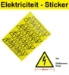 Tekststrookblad CHB-Line SEP Europe SEP Sticker Elektrische spanning symbool 24x (50x55) CHB-ES
