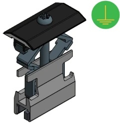 Van der Valk Solar Systems Fotovoltage - verbindings- en bevestigingselementen Panel clamp