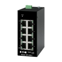 8-Port Unmanaged Industrial Ethernet Switch - 10/100 Mbps, Ruggedized,