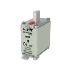 Zekering, laagspanning, 100 A, AC 500 V, NH00, gL/gG, IEC, dubbele mel