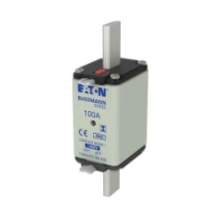 Zekering, laagspanning, 100 A, AC 400 V, NH1, gFF, IEC, dubbele melder
