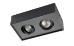 Plafond-/wandarmatuur SG Cube DTW zwart 2x LED