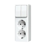 Schakelaar/wandcontactdoos combinatie Jung 625 A WW