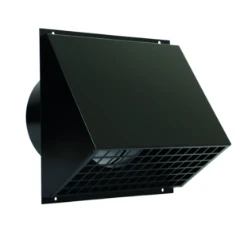 VMR 200 Z / Geveldoorvoer Alu Ø200 RAL9005 zwart