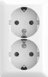 Wandcontactdoos ABB Busch-Jaeger 202 EAPBJ-524