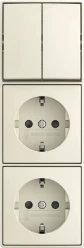 combinatie ra kv 3v serie opb b-AP wit