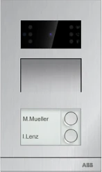 ABB Welcome IP Mini video buitenpost 2 drukknoppen, IC/DESFire,