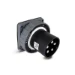 CEE-contactdoos, aanbouw CEE Power CEE inbouw contactdoos inlet 5-polig 160A IP67 zwart/grijs PWCEEPI516067