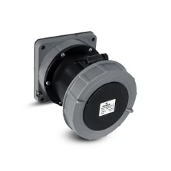 CEE inbouw contactdoos outlet 5P 160A IP67 zwart/grijs