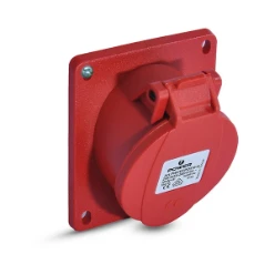 CEE-contactdoos, aanbouw CEE POWER CEE inbouw contactdoos schuin 5P 16A IP44 PWCEEPO516-H