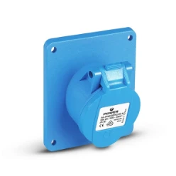 CEE inbouw contactdoos schuin 3P 16A IP44