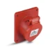 CEE-contactdoos, aanbouw CEE Power CEE inbouw contactdoos schuin 5-polig 32A IP44 PWCEEPO532-H