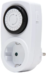 Tijdschakelklok IP20 mechanisch mini, wit