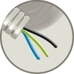 Kunststof installatiebuis, voorbedraad Snelflex 3G1,5