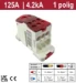 CON-Line SEP EURO SEP Enkelpolig verdeelblok 125A (IN 1x35mm2 + 1x16mm2, OUT 6x16mm2) 2112100020