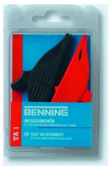 Toebehoren/onderdelen voor meet- en testinstrument elektro Meet- en testapparatuur BENNING BENNING TA 1 KROKODILLENKLEMMEN 4MM CAT III 1000V (RD/ZW) 44044124