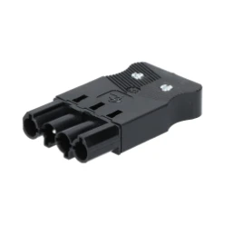 Connector voor insteekbare gebouwinstallatie Accessoires Stekerbaar QNEQT QNEQT STEKKER 4P MALE PLAT ZW. 104.PM15