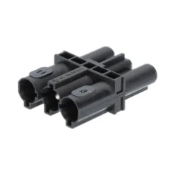 Apparatuuraansluiting voor insteekbare gebouwinstallatie Accessoires Stekerbaar QNEQT QNEQT 3-POLIG KOPPELSTUK ZWART MALE-FEMALE 101.KGMGF