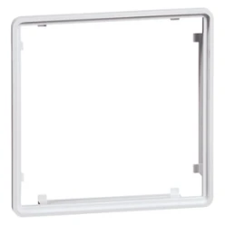 Standard adapterframe genormd gat 45x45 mm, levend wit