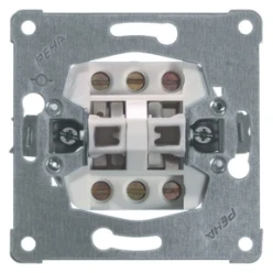 Drukcontact Basiselementen PEHA DUBBEL PULSDR. VOOR INB.PROGR. 16A250V~HOTEL/HOTEL PULSDR. MET SCHROEF 00110911