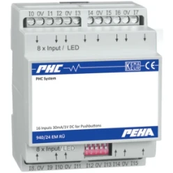 PHC ingangsmoduul 24 V DC, 16 terugm.voor montage op 35 mm Dinrail