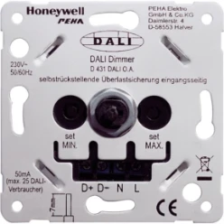 DALI MCU-draaidimmer voorDALI-lampen met druk-wisselschakelaar