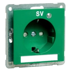 NOVA wcd met schroefcontacten, groen met tekstveld, controlelamp en op
