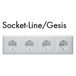 Socketline Flex-apparaatcombinatie,STANDARD Inline wcd +ra 4v naamv ki