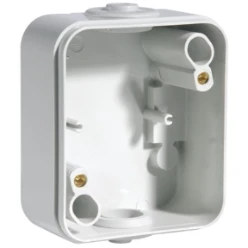 Opbouwbehuizing 1-voudig, grijs