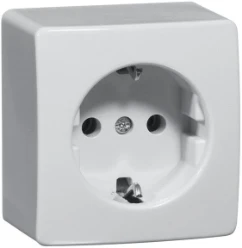 Wandcontactdoos Opbouw-programma PEHA PH OPB. WCD ENKEL  RA CREME 480121