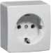 Wandcontactdoos Opbouw-programma PEHA PH OPB. WCD ENKEL  RA CREME 480121