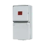 Schakelaar/wandcontactdoos combinatie Jung 676 KOW