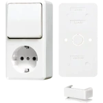 Schakelaar/wandcontactdoos combinatie Jung B 676 A WW