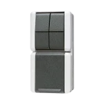 Schakelaar/wandcontactdoos combinatie Jung 875 W